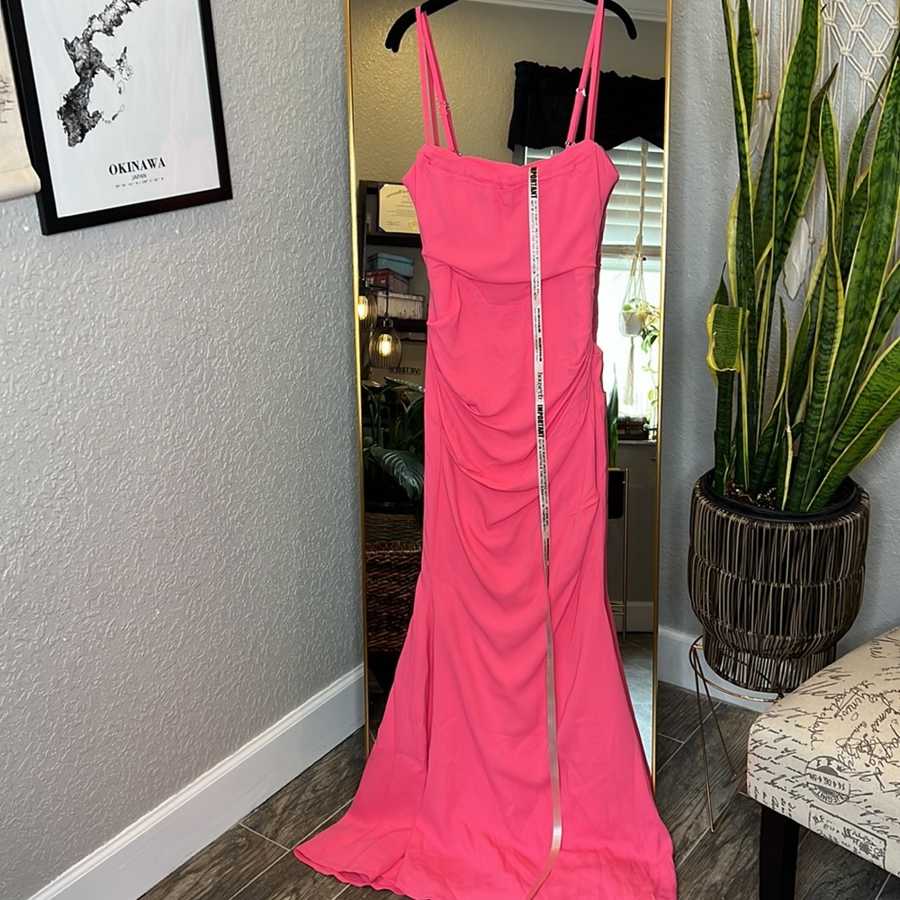 HOUSE OF CB 'Milena' Hot Pink Corset Maxi Dress NWOT - Picture 6 of 10